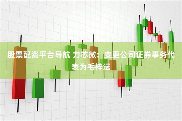 股票配资平台导航 力芯微：变更公司证券事务代表为毛梓沄